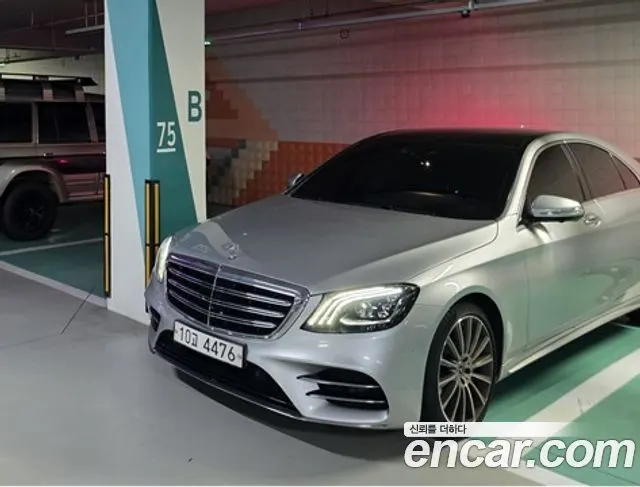 MERCEDES-BENZ S-CLASS W222 2018 — 53 689 км, серебристый, Корея — под ключ — фото 1