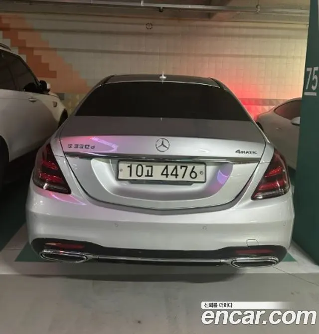 MERCEDES-BENZ S-CLASS W222 2018 — 53 689 км, серебристый, Корея — под ключ — фото 3