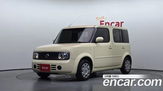 NISSAN CUBE 2008 — 42 497 км, белый-перламутр, Корея — под ключ — фото 1