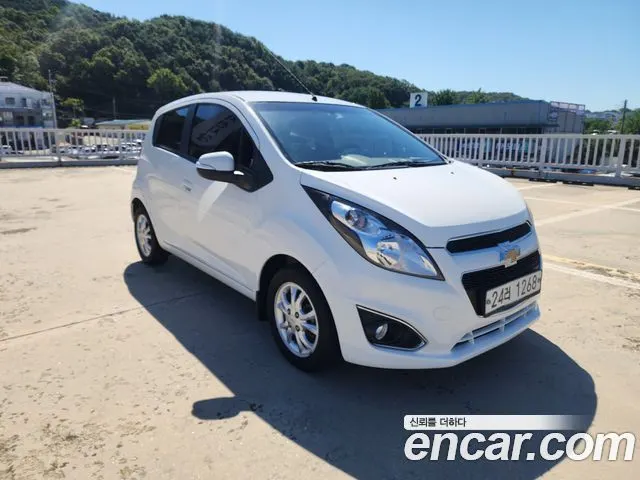 CHEVROLET SPARK 2014 — 99 444 км, белый, Корея — под ключ — фото 1