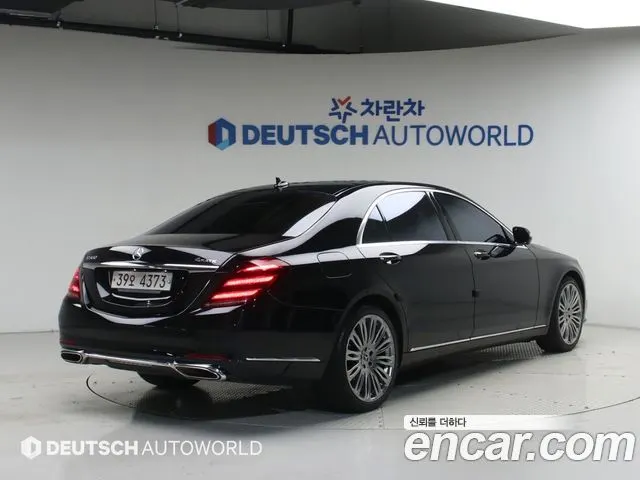 MERCEDES-BENZ S-CLASS W222 2019 — 58 432 км, чёрный, Корея — под ключ — фото 2
