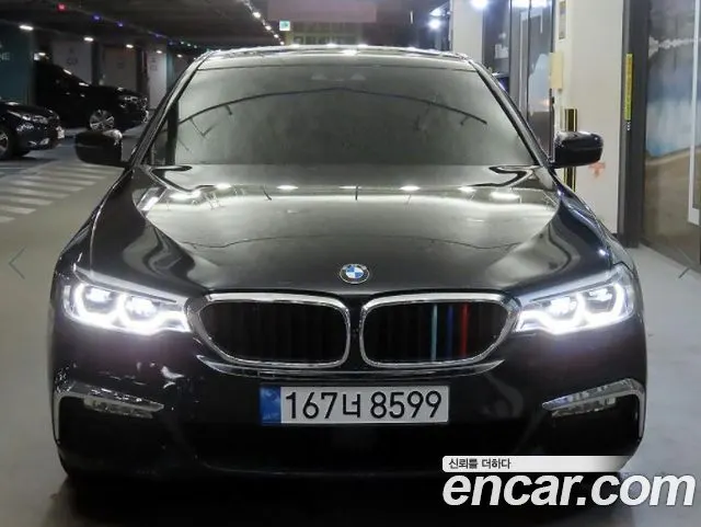 BMW 5 SERIES 2018 — 37 352 км, чёрный, Корея — под ключ — фото 2