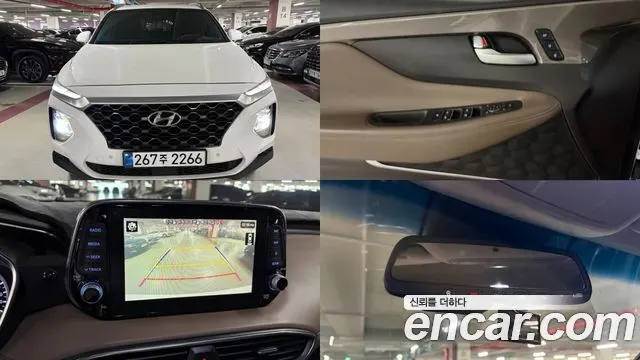 HYUNDAI SANTA FE 2020 — 201 572 км, белый, Корея — под ключ — фото 1
