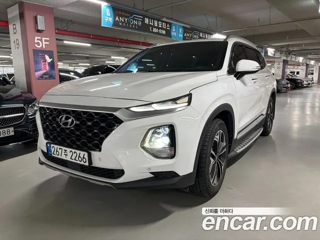 HYUNDAI SANTA FE 2020 — 201 572 км, белый, Корея — под ключ — фото 2