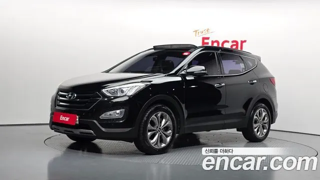 HYUNDAI SANTA FE 2015 — 220 006 км, чёрный, Корея — под ключ — фото 1