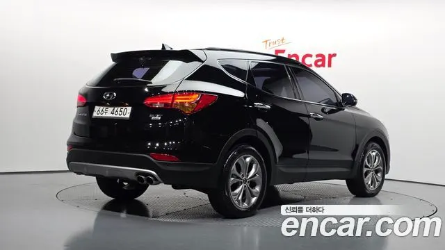 HYUNDAI SANTA FE 2015 — 220 006 км, чёрный, Корея — под ключ — фото 2