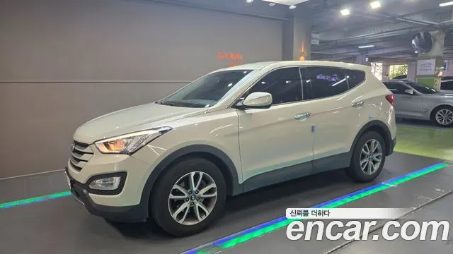 HYUNDAI SANTA FE 2013 — 192 172 км, белый-перламутр, Корея — под ключ — фото 1