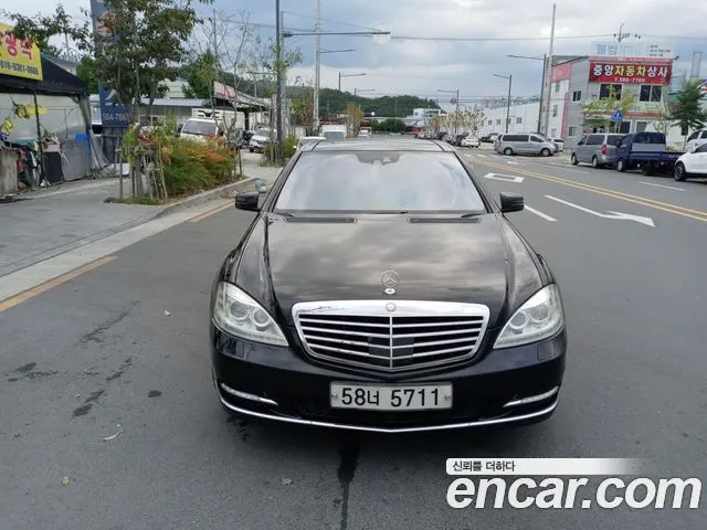 MERCEDES-BENZ S-CLASS W221 2010 — 258 027 км, чёрный, Корея — под ключ — фото 1