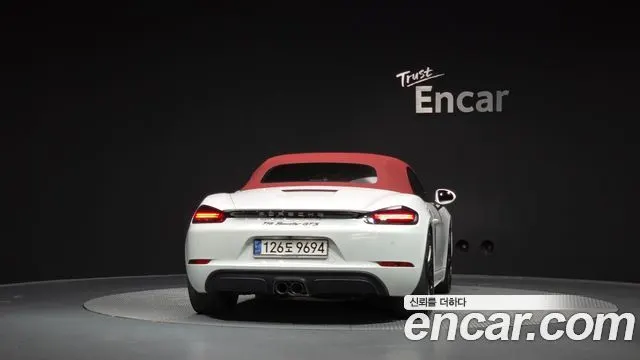 PORSCHE 718 BOXSTER 2018 — 59 271 км, белый, Корея — под ключ — фото 4