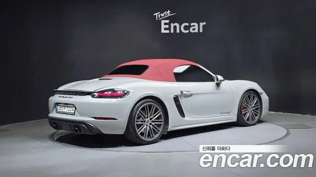 PORSCHE 718 BOXSTER 2021 — 59 120 км, серебристо-серый, Корея — под ключ — фото 2