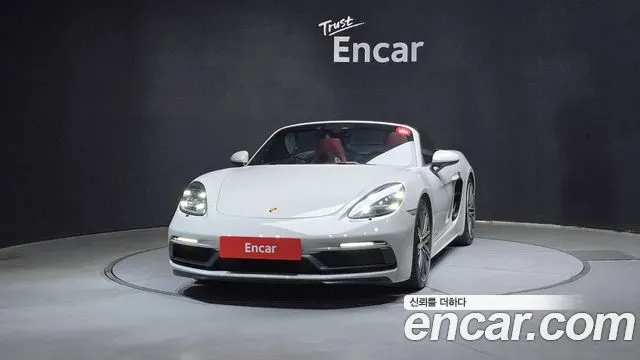 PORSCHE 718 BOXSTER 2021 — 59 120 км, серебристо-серый, Корея — под ключ — фото 3