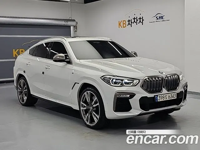 BMW X6 2021 — 63 623 км, белый, Корея — под ключ — фото 4
