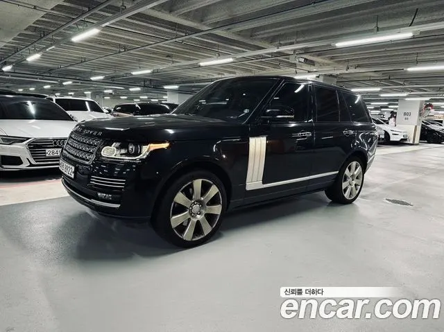 LAND ROVER RANGE ROVER 2016 — 82 731 км, чёрный, Корея — под ключ — фото 2