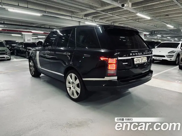 LAND ROVER RANGE ROVER 2016 — 82 731 км, чёрный, Корея — под ключ — фото 3
