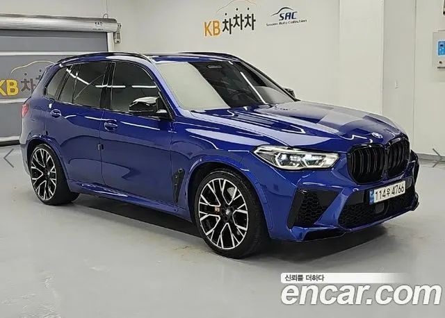 BMW X5M 2022 — 74 505 км, синий, Корея — под ключ — фото 4