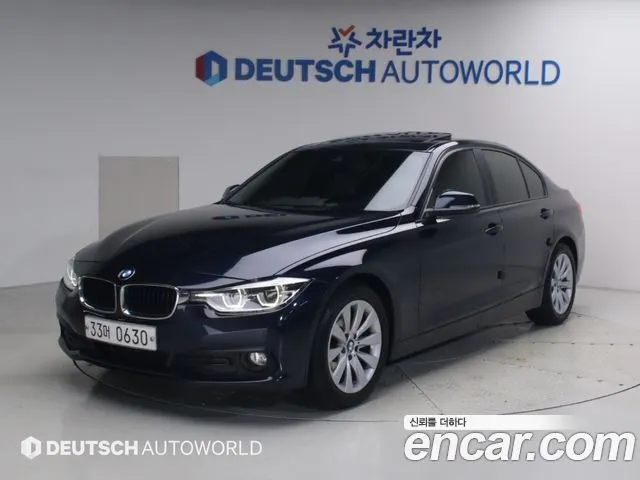 BMW 3 SERIES 2016 — 136 240 км, синий, Корея — под ключ — фото 11