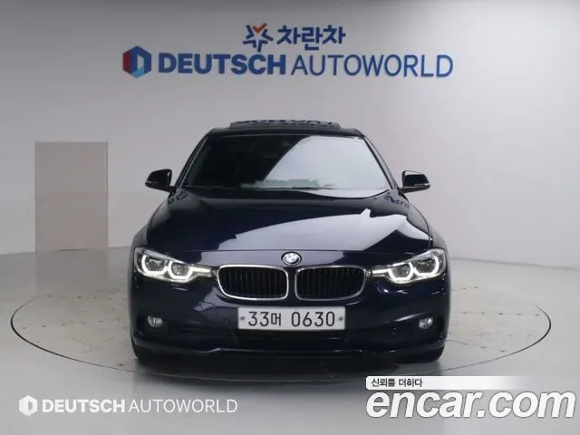BMW 3 SERIES 2016 — 136 240 км, синий, Корея — под ключ — фото 3