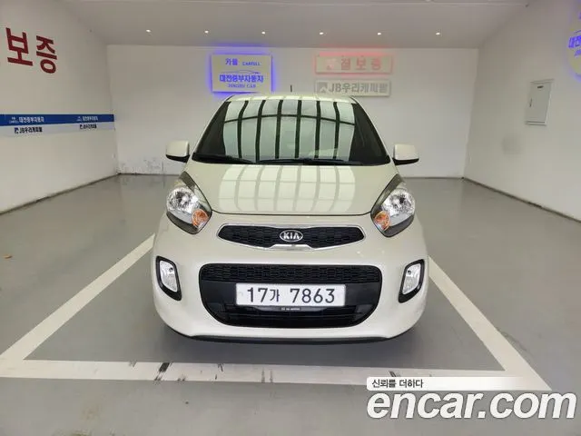KIA MORNING 2016 — 40 000 км, белый-перламутр, Корея — под ключ — фото 3