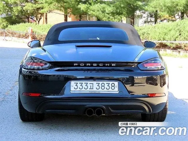 PORSCHE 718 BOXSTER 2018 — 105 561 км, чёрный, Корея — под ключ — фото 4
