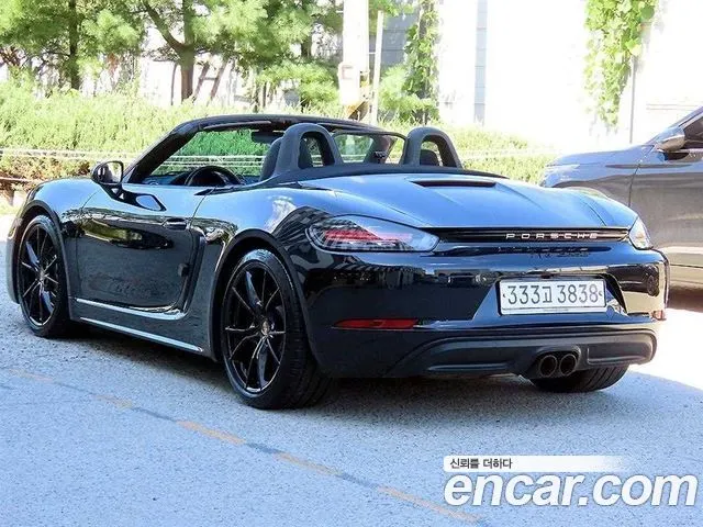 PORSCHE 718 BOXSTER 2018 — 105 561 км, чёрный, Корея — под ключ — фото 7