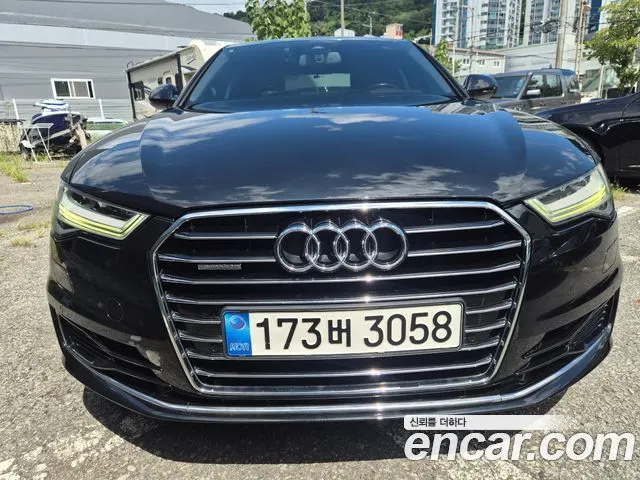AUDI A6 2016 — 190 000 км, чёрный, Корея — под ключ — фото 1