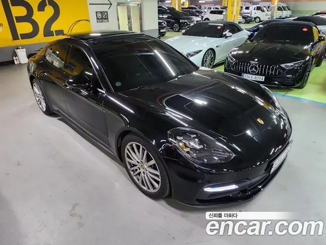 PORSCHE PANAMERA 2018 — 90 334 км, чёрный, Корея — под ключ — фото 2