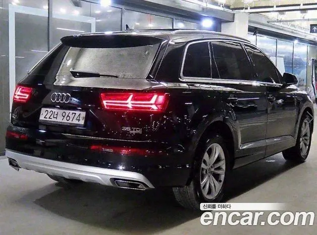 AUDI Q7 2016 — 115 522 км, чёрный, Корея — под ключ — фото 4