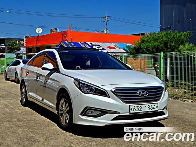 HYUNDAI SONATA 2015 — 185 265 км, белый, Корея — под ключ — фото 2