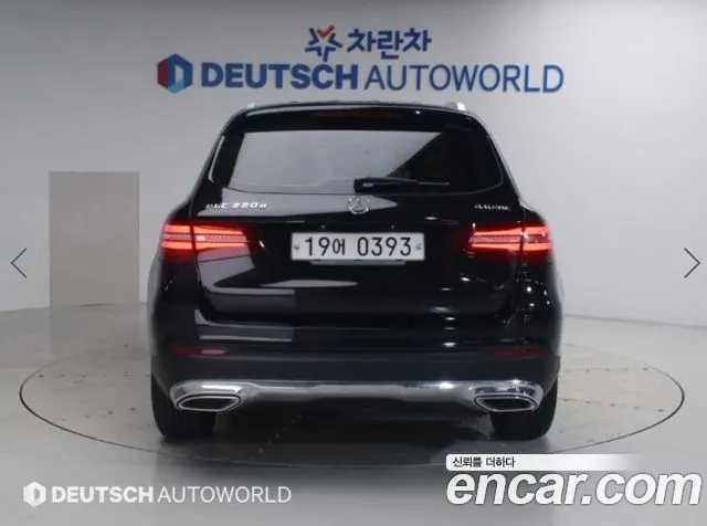 MERCEDES-BENZ GLC-CLASS X253 2016 — 166 462 км, чёрный, Корея — под ключ — фото 4