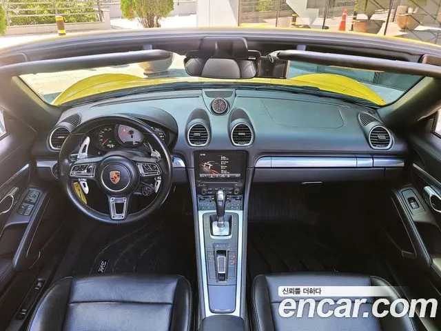 PORSCHE 718 BOXSTER 2017 — 134 416 км, оранжевый, Корея — под ключ — фото 5