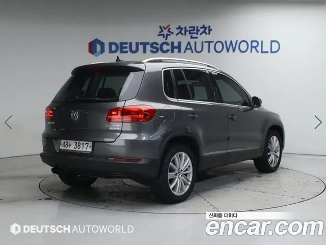 VOLKSWAGEN TIGUAN 2015 — 80 960 км, серый, Корея — под ключ — фото 2