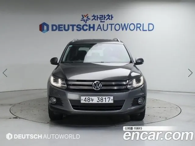VOLKSWAGEN TIGUAN 2015 — 80 960 км, серый, Корея — под ключ — фото 3