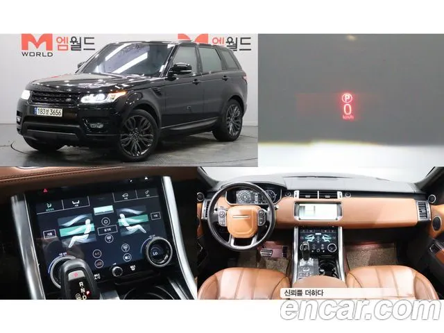 LAND ROVER RANGE ROVER SPORT 2017 — 109 847 км, чёрный, Корея — под ключ — фото 11