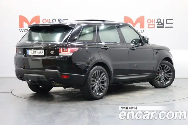 LAND ROVER RANGE ROVER SPORT 2017 — 109 847 км, чёрный, Корея — под ключ — фото 3