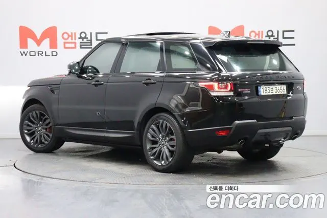 LAND ROVER RANGE ROVER SPORT 2017 — 109 847 км, чёрный, Корея — под ключ — фото 4
