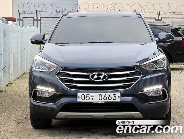 HYUNDAI SANTA FE 2016 — 185 529 км, синий, Корея — под ключ — фото 11