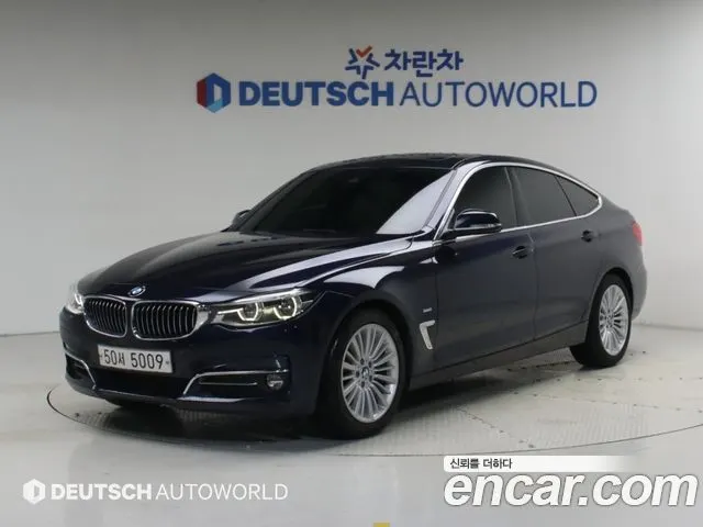 BMW 3 SERIES GT 2018 — 80 870 км, синий, Корея — под ключ — фото 1
