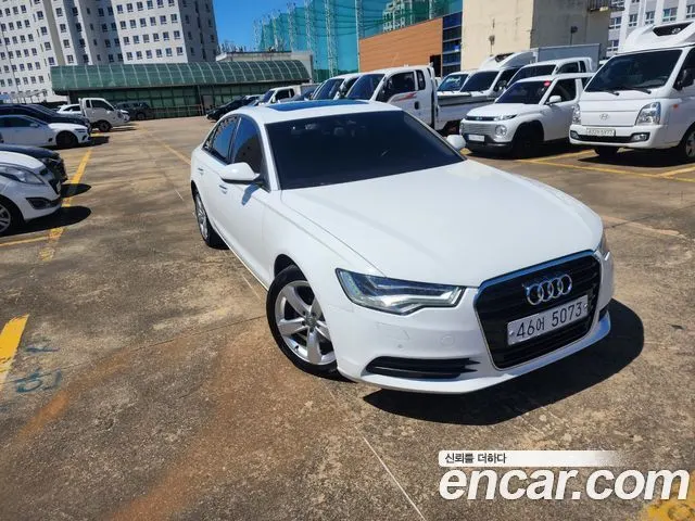 AUDI A6 2015 — 291 459 км, белый, Корея — под ключ — фото 2