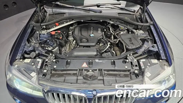 BMW X4 2015 — 98 395 км, синий, Корея — под ключ — фото 6
