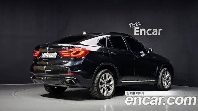 BMW X6 2018 — 97 470 км, чёрный, Корея — под ключ — фото 2
