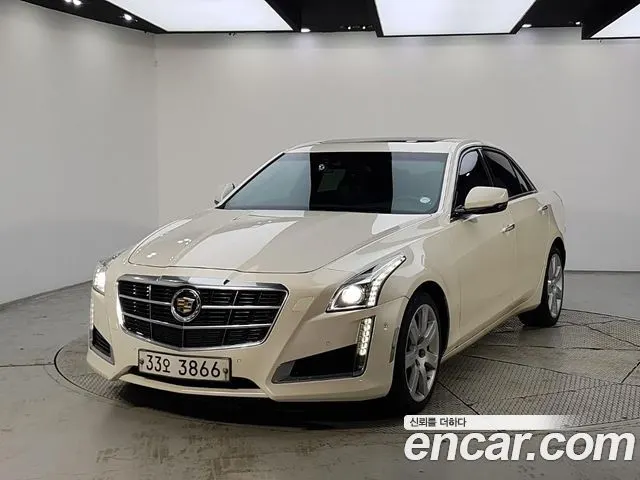CADILLAC CTS 2014 — 172 352 км, белый-перламутр, Корея — под ключ — фото 11