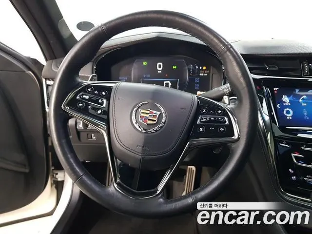 CADILLAC CTS 2014 — 172 352 км, белый-перламутр, Корея — под ключ — фото 9