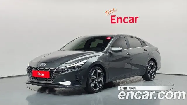 HYUNDAI AVANTE 2021 — 15 012 км, светло-золотистый, Корея — под ключ — фото 1