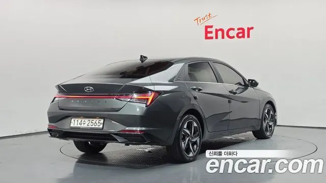 HYUNDAI AVANTE 2021 — 15 012 км, светло-золотистый, Корея — под ключ — фото 2
