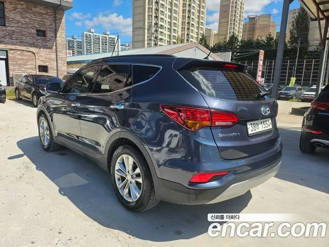 HYUNDAI SANTA FE 2018 — 117 000 км, синий, Корея — под ключ — фото 4