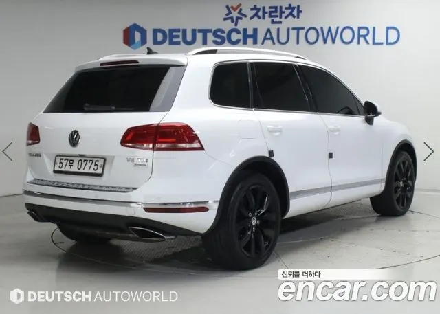 VOLKSWAGEN TOUAREG 2015 — 187 896 км, белый, Корея — под ключ — фото 2