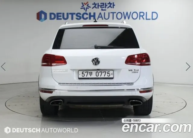 VOLKSWAGEN TOUAREG 2015 — 187 896 км, белый, Корея — под ключ — фото 4