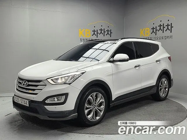 HYUNDAI SANTA FE 2015 — 240 030 км, белый, Корея — под ключ — фото 1
