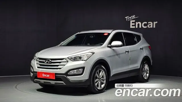HYUNDAI SANTA FE 2015 — 165 571 км, серебристый, Корея — под ключ — фото 1