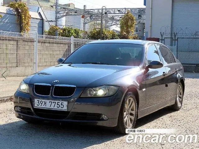 BMW 3 SERIES 2007 — 184 064 км, серый, Корея — под ключ — фото 1